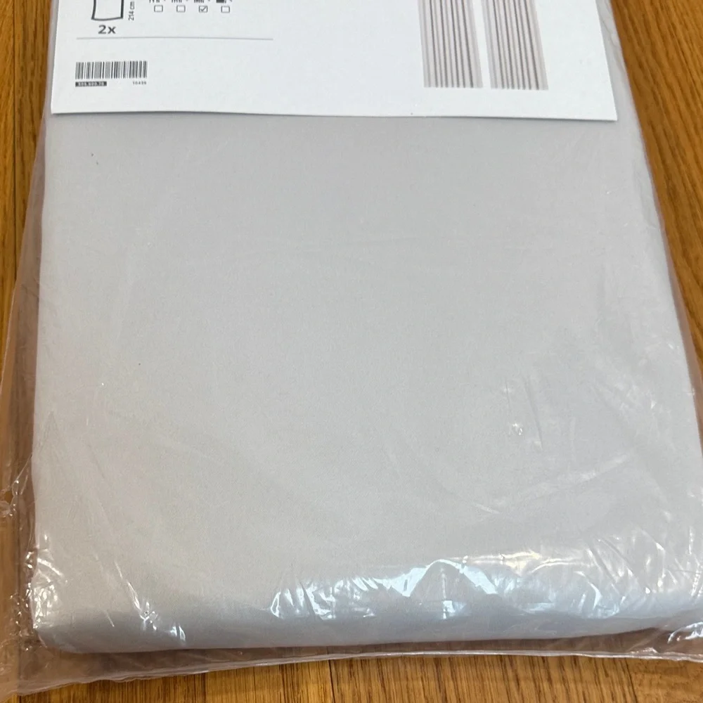 IKEA MAJGULL Blackout Curtains – Light gray/ Cream 57x84